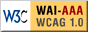 Level Triple-A conformance icon, W3C-WAI Web Content Accessibility Guidelines 1.0